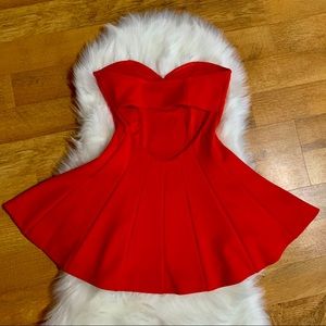 Lovers + Friends Backless Red Dress